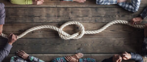 Bild mit einem dicken Knoten
