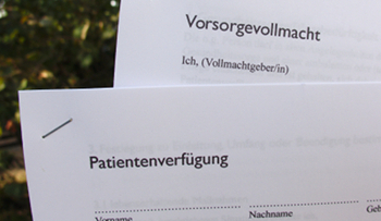 Unsere Patientenverfügungs- und Vollmacht-Formulare