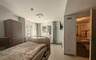 Blick in ein Gästezimmer