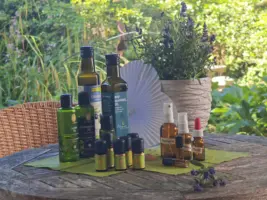 Utensilien zur Aromatherapie